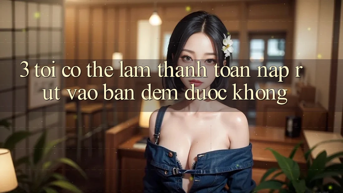 3. Tôi có thể làm thanh toán nạp rút vào ban đêm được không?