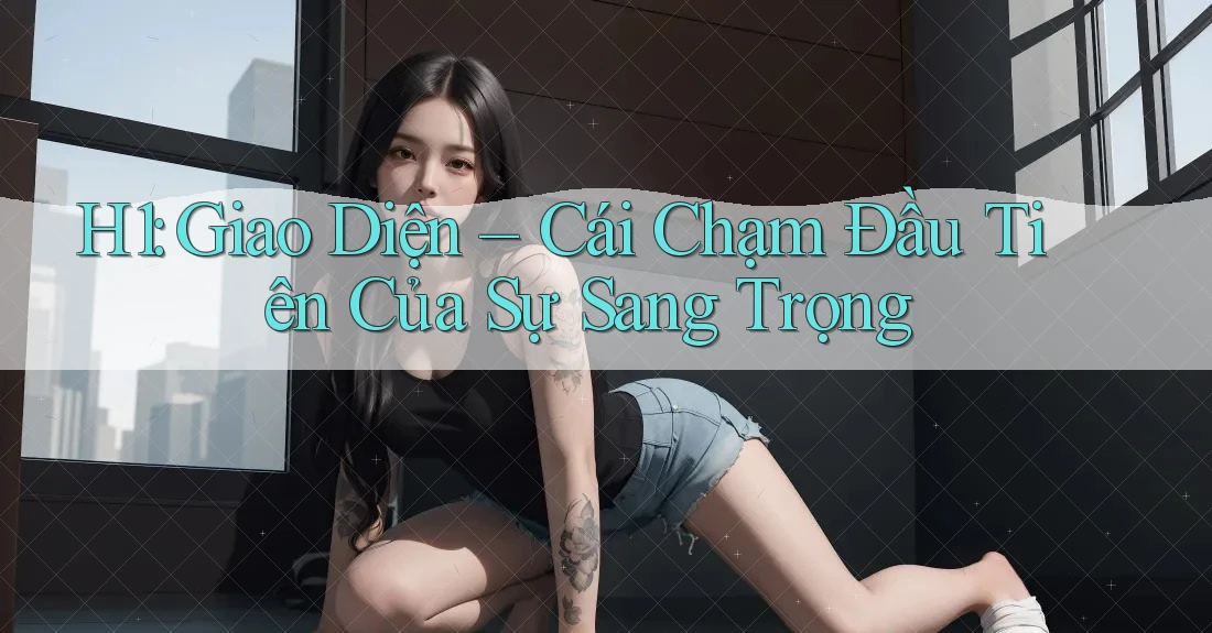 H1: Giao Diện – Cái Chạm Đầu Tiên Của Sự Sang Trọng
