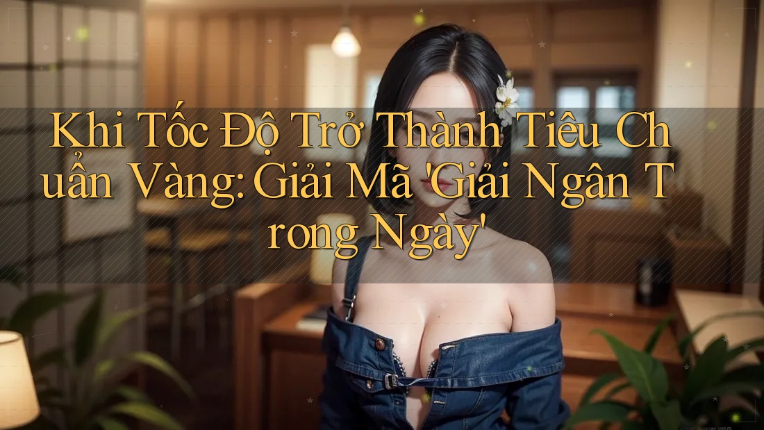 Khi Tốc Độ Trở Thành Tiêu Chuẩn Vàng: Giải Mã 'Giải Ngân Trong Ngày'